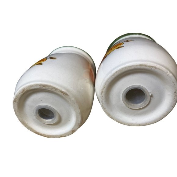 Salt and Pepper Shaker Set Fruit Pattern Pear Apple Orange - Picture 6 of 8